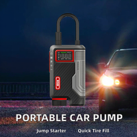 150PSI Mini Car Tire Pump Cordless Tire Inflator 4000mAh Portable Air Compressor with Auto Shut off for Car Motorcycle Bike Ball