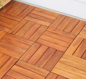 Dalles de terrasse en bois à emboîtement (30x30cm DIY) - Product Image 4