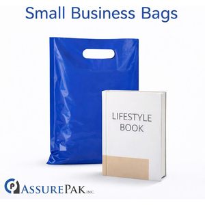 Bolsas de Plástico 12x15 Pulgadas, 1.5 Mil, Azules, con Asa Troquelada, Tipo Camiseta, Desechables, para Compras y Negocios - Product Image 6