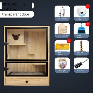 Jaula de gabinete de <span class=keywords><strong>Chinchilla</strong></span> de madera maciza Jaula de nido de hielo de Villa de madera - Product Image 6