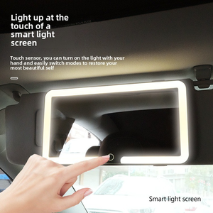 Accessori per Interni Auto, Specchietto Parasole HD Infrangibile con Luce LED, Specchio per Trucco da Auto - Product Image 3