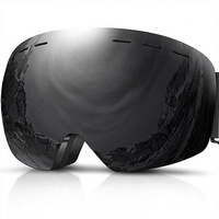 Masque de ski et snowboard Ride Wind unisexe pour adulte, à porter par-dessus des lunettes, anti-buée, sans monture, en nylon, protection UV 100%