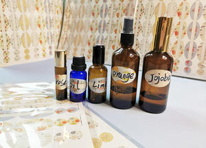 Etiquetas impermeables de aceites esenciales <span class=keywords><strong>doTERRA</strong></span>, pegatinas de tapa de botella adhesivas de vinilo de 13mm, tamaño de papel para perfume A4, champú, pasta de dientes - Product Image 6