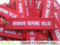 Porte-clés mousqueton personnalisé en tissu sergé brodé, polyester, alliage acier/aluminium pour moto, camion, cadeau promotionnel