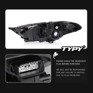 Luces de coche TYPY para Ford Fusion 2017-2021 Mondeo, faros delanteros LED con proyector, luz diurna, accesorios automotrices - Product Image 4