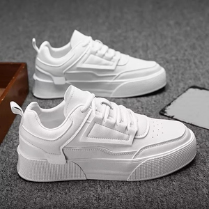 Zapatillas Deportivas Casuales Blancas para Hombre, con Parte Superior de Malla Sintética Antideslizante y Punta Cerrada - Product Image 1