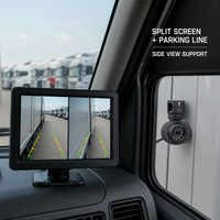 Caméra de recul universelle pour voiture 12V IP68 étanche 1080P avec écran partagé, vision nocturne, pour camion, bus, fourgonnette, grand angle