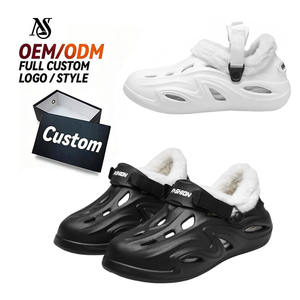 Women's <b>Outdoor</b> Fleece Lined Thickened Warm Cotton <b>Slippers</b> Winter Hole Style Factory Wholesale High Quality Plush <b>Slippers</b> - Product Image 1