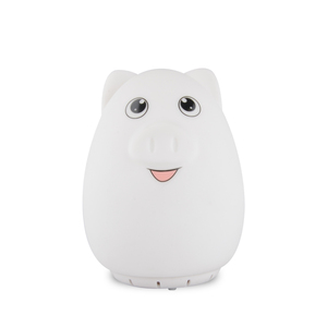 Amazon vendiendo cerdo altavoz forma lámpara de noche <span class=keywords><strong>para</strong></span> niños dormitorio suave compresible silicona LED - Product Image 1