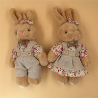 Nouveau Couple ours en peluche coton pendentif porte-clés sac suspendu griffe Machine poupée en gros animaux en peluche