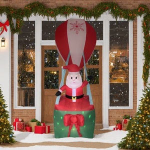 Luces LED Inflables de Navidad, Globos Aerostáticos Personalizados para Exteriores, Decoraciones Inflables de Santa Claus - Product Image 1