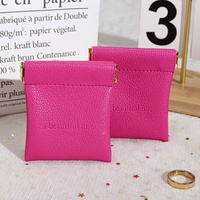 Petite pochette en cuir PU avec logo personnalisé imprimé, pour bijoux, anneaux, colliers, pièces de monnaie, avec fermeture magnétique, sac en cuir imperméable