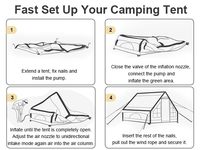 FBSPORT Tente Gonflable Compacte Grande Tente de Camping pour Famille Petite Tente Gonflable pour le Camping - La Meilleure