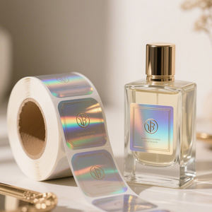 Prodotti farmaceutici Scratch-Off strato autoadesivo goffrato vetro tracciabile argento/oro Tamper personalizzato ologramma adesivo Laser - Product Image 3