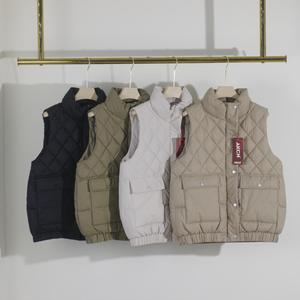 Custom Oem invierno otoño señoras mujeres <span class=keywords><strong>largo</strong></span> grueso sin mangas de algodón <span class=keywords><strong>acolchado</strong></span> burbuja Gilet chalecos <span class=keywords><strong>chaleco</strong></span> mujeres abajo Puffer <span class=keywords><strong>chaleco</strong></span> - Product Image 3