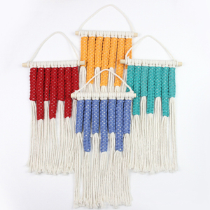 <span class=keywords><strong>Kit</strong></span> de <span class=keywords><strong>macramé</strong></span> DIY coloré tout-en-un <span class=keywords><strong>pour</strong></span> débutants, ornements muraux en <span class=keywords><strong>macramé</strong></span> avec instructions, tapisserie en <span class=keywords><strong>macramé</strong></span>, cadeau - Product Image 5