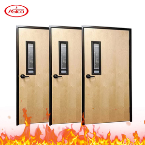 Hampton <span class=keywords><strong>Inn</strong></span> Akustische hölzerne Brandschutz tür Innen feuerfeste Holztür für Hotel, Krankenhaus, Schule, Wohnung - Product Image 1