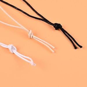 High Quality Clothes String Plastic Garment Punch Hanging Rope Label Clothes Hang Tag <b>Bags</b> Shoes Nylon Cotton Hang Tag String - Product Image 3