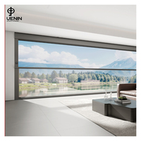Auvent de balcon coulissant vertical électrique UENIN persienne en acier inoxydable pour salon Villa coupe-vent fenêtre en aluminium automatique