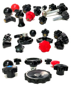 Kenop bola bulat standar M5 M6 M8 kenop bola Bakelite benang merah hitam - Product Image 6