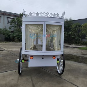 White Funeral Hearse Classic Limousines Beautiful Funeral Electric Modern Car Luxury Hearse <b>Trailer</b> for Sale - Product Image 6