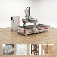 Máquina CNC Router para Trabajar Madera de 4 Ejes A8-1325-L8 con Cabezal Giratorio ATC, Permite Perforación Lateral, Corte de Paneles y Grabado 3D