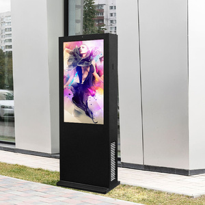 Chiosco digitale <span class=keywords><strong>55</strong></span> pollici di segnaletica con la macchina fotografica touchscreen tv 4k chiosco esterno digitale 32 pollici chiosco stand
