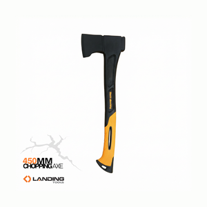 Hacha de Camping Pequeña DIY Landing 561033, 450 mm, 18 Pulgadas, Recubierta, 45 #   Hacha para cortar leña de acero al carbono con mango de nailon y TPR para carpintería - Product Image 1