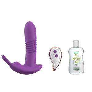 Vibrateurs discrets en silicone réaliste pour culotte, stimulateurs de point G sans fil, double vibration, masseur de culotte pour femmes - Product Image 1