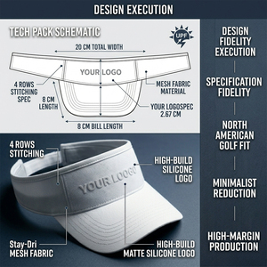 Casquette de soleil respirante en coton pur avec logo personnalisé SHINY Premium pour le tennis, le golf et les sports, avec emballage de marque tout-en-un - Product Image 5