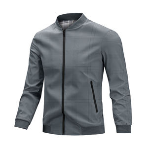 Chaqueta de cuello para primavera y otoño, nueva, para ejecutivos de mediana edad y mayores, informal, sin planchar, resistente a las arrugas, transpirable - Product Image 3