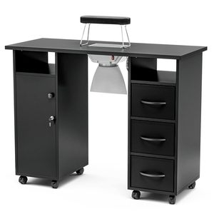 Multi-functional Modern White Nail Station Tech Beauty <b>Makeup</b> Desk Salon Manicure Furniture <b>Table</b> - Product Image 2