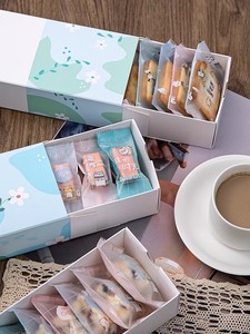 Biểu Tượng Tùy Chỉnh In Ấn Sinh Thái Thân Thiện Với Crumble Cookie Tráng Miệng Hộp Các Tông Màu Trắng Ngăn Kéo Bơ Pho Mát Pastry Bánh Bao Bì Hộp - Product Image 3