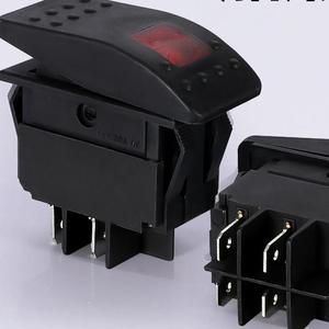 Tàu/xe trang bị lại chuyển đổi bánh chuyển đổi nút với ánh sáng màu đỏ tự thiết lập lại Rocker chuyển đổi cho xe ô tô - Product Image 1