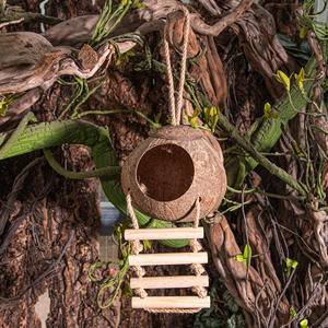 <span class=keywords><strong>Levana</strong></span> Habitat/Nid durable en coque de noix de coco naturelle pour lézards, pour l'escalade et la protection, toutes saisons - Product Image 6