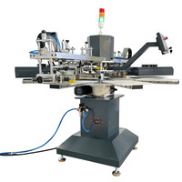 Machine de sérigraphie automatique Octopus bicolore de petite taille pour l'impression de vêtements