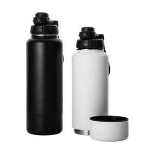 Botella de vacío aislada de acero inoxidable estilo deportivo de boca ancha Everich con logotipo personalizado - Product Image 1