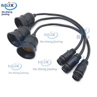 He Sheng Jia Xing Outdoor Waterdichte Led Light String Voor Drakenfruit Groente Planten E27 Draden Kabels Kabelassemblages