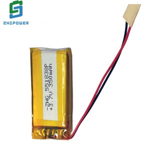 ZHGPOWER 551838P <span class=keywords><strong>3</strong></span>,7 V 350mAh аккумуляторная полимерная литий-ионная аккумуляторная батарея для телефона - Product Image 1