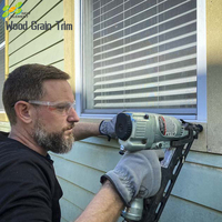 Revêtement extérieur en ciment à grain de bois résistant aux intempéries pour villa, terrasse composite, panneau en fibre-ciment