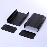 Boîtiers en aluminium extrudé noir 250*160*94mm, boîte électronique pour instruments PCB, boîte vide pour haut-parleur, boîte de distribution en aluminium
