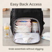 Sac à dos de maternité pour bébé, sac de voyage résistant à l'eau, sac de maman, sac de voyage pour bébé avec étui pour sucette
