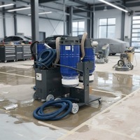 Nouvelle Meuleuse de Sol Industrielle Manuelle Professionnelle VC520 avec Aspirateur, Grande Puissance d'Aspiration, Collecteur de Poussière pour le Meulage du Ciment