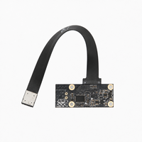 Module de caméra USB 5MP à conception divisée, autofocus, câble flexible FPC, grand angle 117 degrés pour la reconnaissance faciale, sonnette, vidéosurveillance