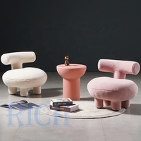 Fauteuils de salon en tissu pour enfants, fauteuil lounge rembourré créatif, fauteuil d'appoint moderne et contemporain pour enfants