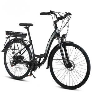 Bicicleta Eléctrica Deportiva Urbana con Panel de Instrumentos Multifunción LCD, Llantas de 28 Pulgadas, Cuadro de Aluminio, Asiento Trasero, Batería de Litio, Motor sin Escobillas - Product Image 3