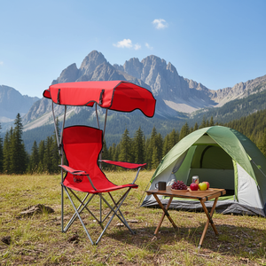 <span class=keywords><strong>Chaise</strong></span> de camping pliante d'extérieur moderne <span class=keywords><strong>avec</strong></span> cadre en fer réglable, <span class=keywords><strong>auvent</strong></span> confortable pour cour et jardin, protection solaire, vente en gros d'usine OEM - Product Image 3