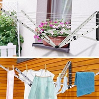 Jardin intérieur extérieur cadre en alliage d'aluminium 26M ligne de lavage murale rétractable sèche-linge