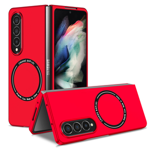 Funda de teléfono móvil plegable con anillo magnético de carga inalámbrica, carcasa plegable para Samsung <span class=keywords><strong>Galaxy</strong></span> Z, 4 TPU, Color caramelo, nueva moda - Product Image 1