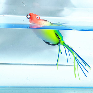 8 màu sắc mềm PVC Topwater ếch thu hút mồi Pike cá lóc nổi nhân tạo Bionic mềm Mồi ếch thu hút cho câu cá - Product Image 2